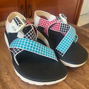 Chaco Mega Z/Cloud Multicolor Grid Sandals